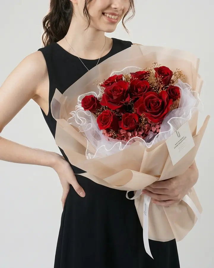 First Love - Red丨Preserved Flower Bouquet WEMICKIT - Melbourne Floral Arrangement