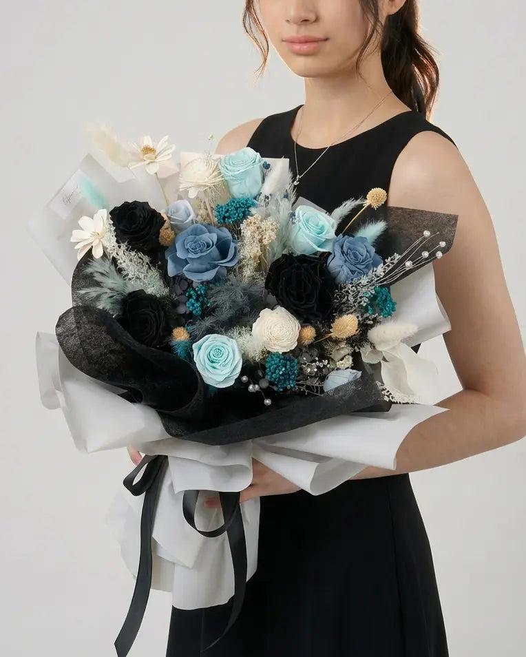 Sapphire丨Preserved Flower Bouquet WEMICKIT - Melbourne Floral Arrangement