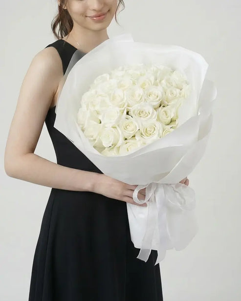 Snow Romance | 33 Stems Fresh Flower Bouquet WEMICKIT - Melbourne Floral Arrangement