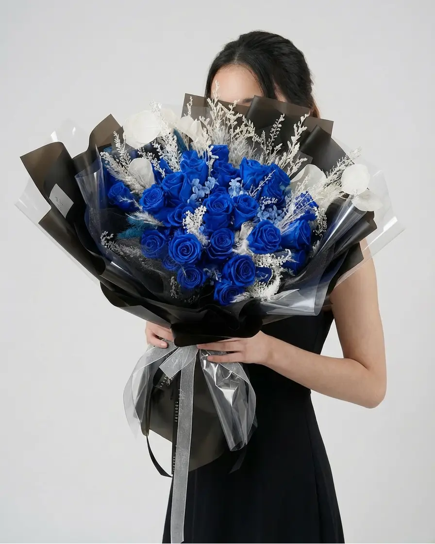 Midnight Nocturne | 30 stems Preserved Flower WEMICKIT - Melbourne Flower Delivery