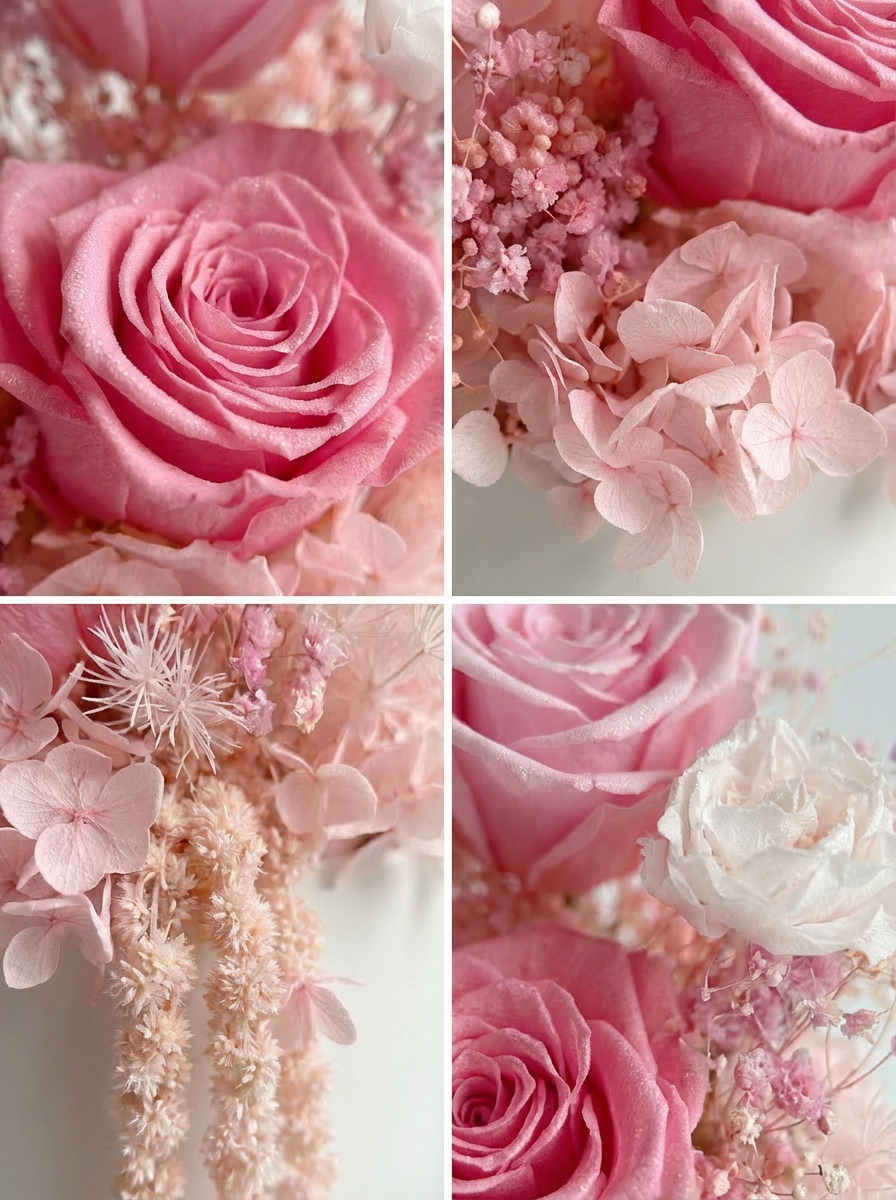 Pink Fairy - Everlasting Preserved Flower in Vase