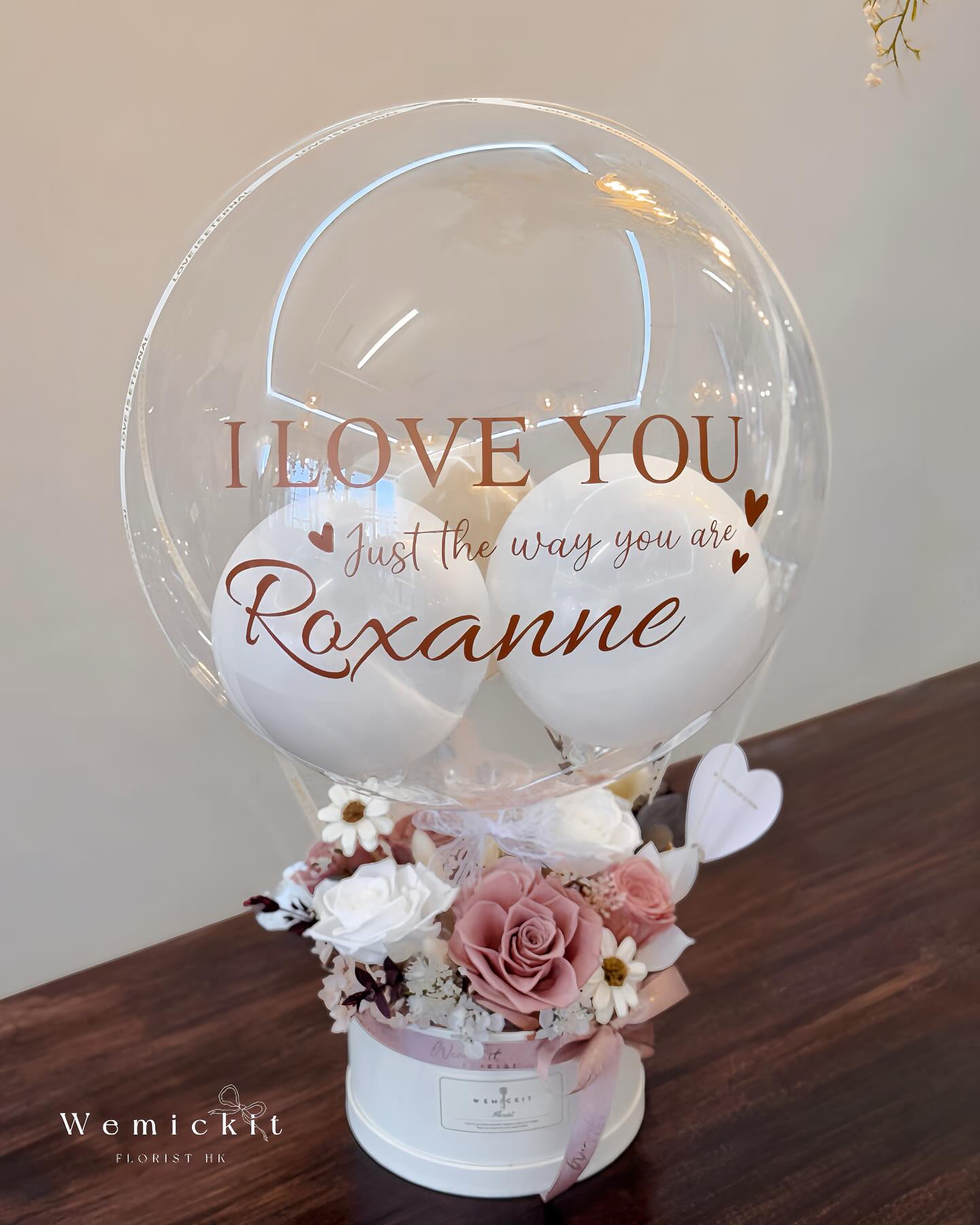 Roxanne | Preserved Flower Box with Balloon