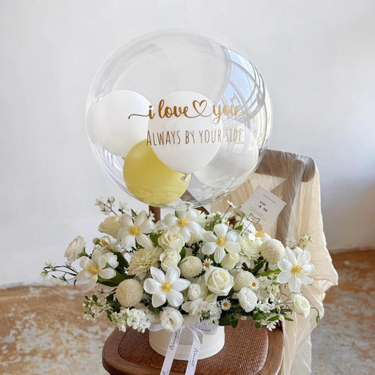 Vera | Fresh Flower Box with Balloon