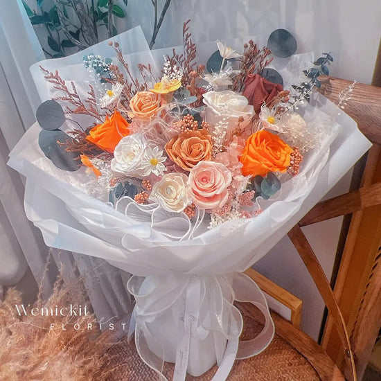 Rurality丨Preserved Roses Bouquet WEMICKIT - Melbourne Floral Arrangement