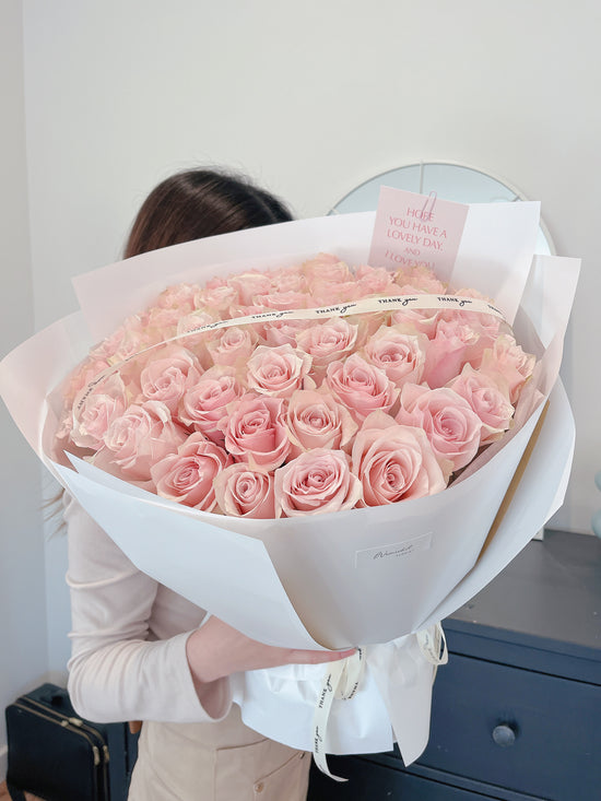 Rosalia - Pink | Luxury Fresh Rose Bouquet | Melbourne Same Day Delivery