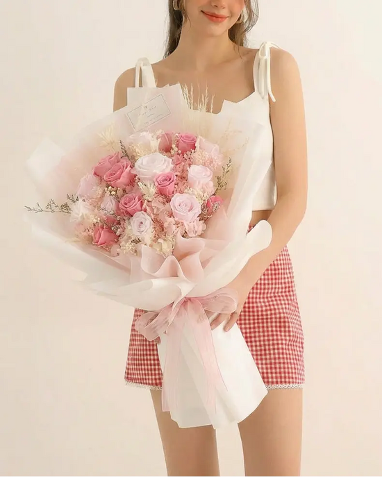 Strawberry丨Preserved Flower Bouquet WEMICKIT - Melbourne Floral Arrangement