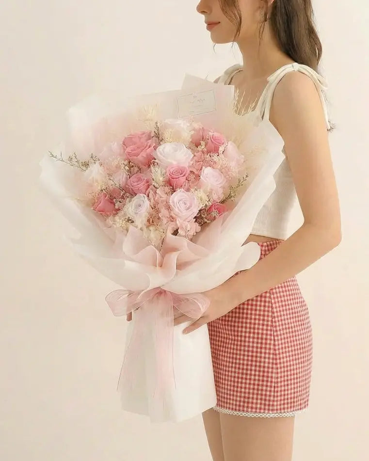 Strawberry丨Preserved Flower Bouquet WEMICKIT - Melbourne Floral Arrangement