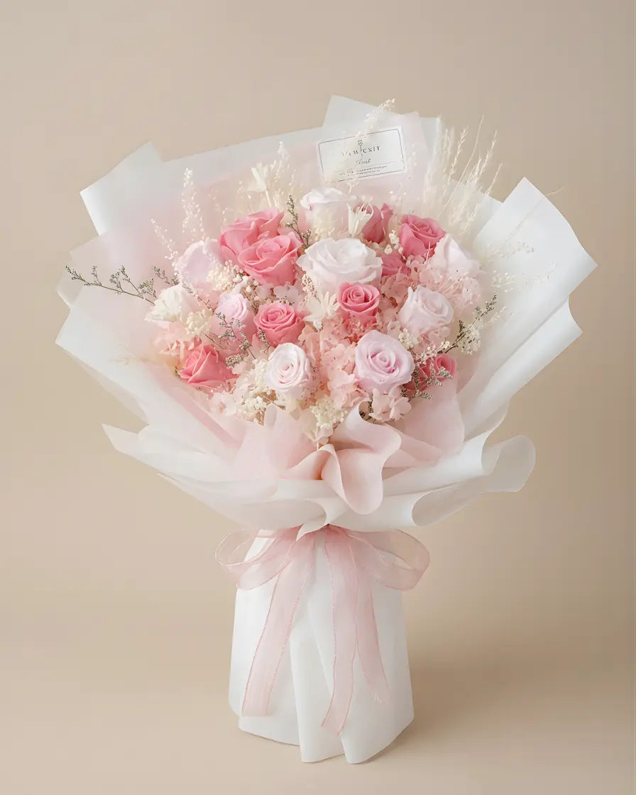 Strawberry丨Preserved Flower Bouquet WEMICKIT - Melbourne Floral Arrangement