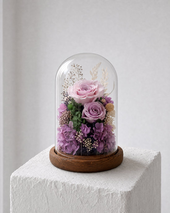 Unicorn Dream | Everlasting Preserved Flower Glass Dome