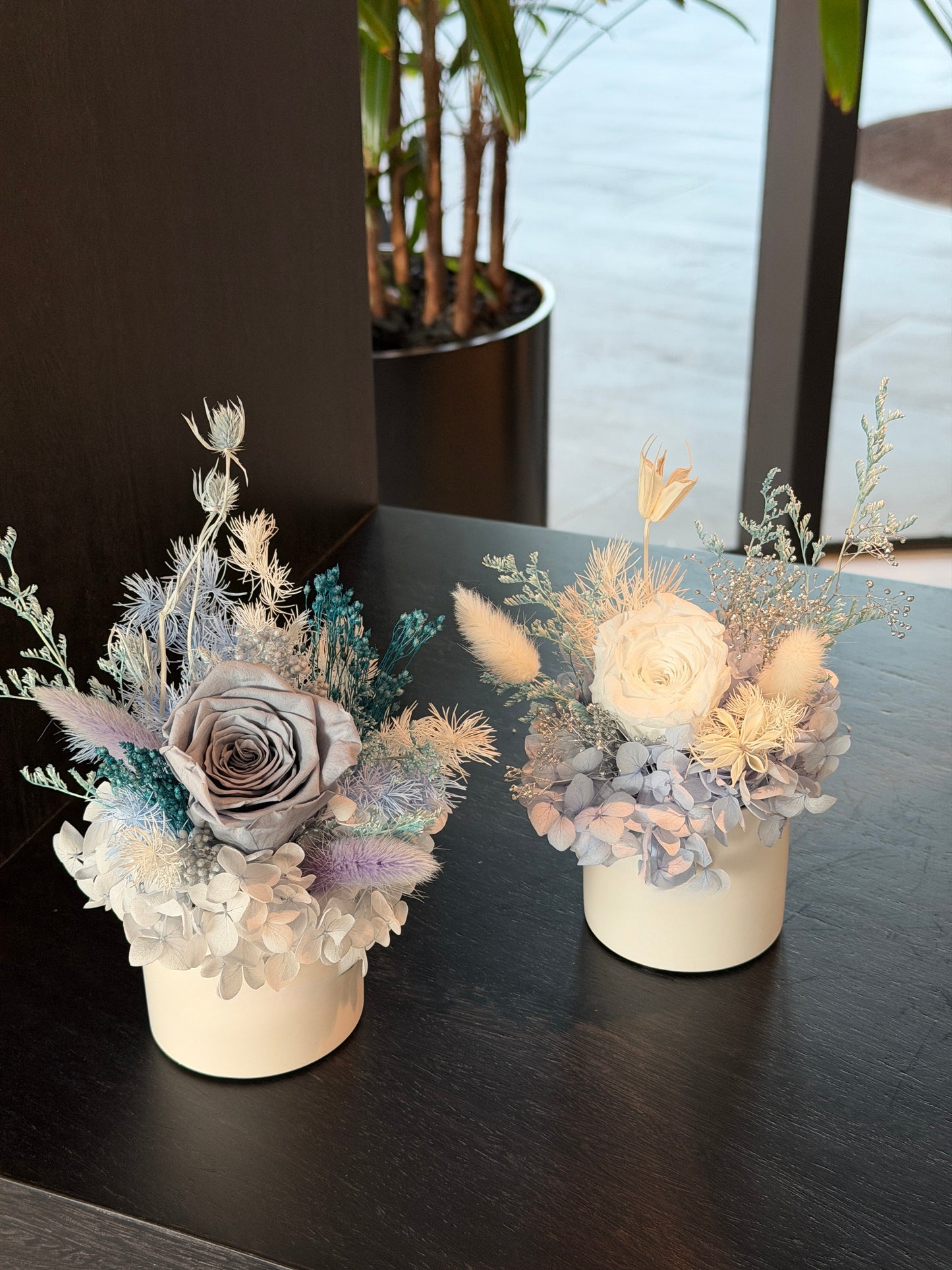 Snow - Everlasting Preserved Flower in Vase