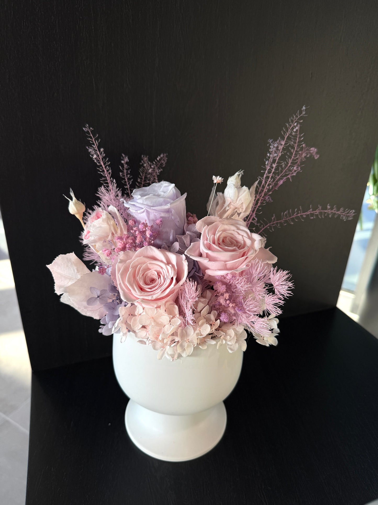 Unicorn - Everlasting Preserved Flower in Vase