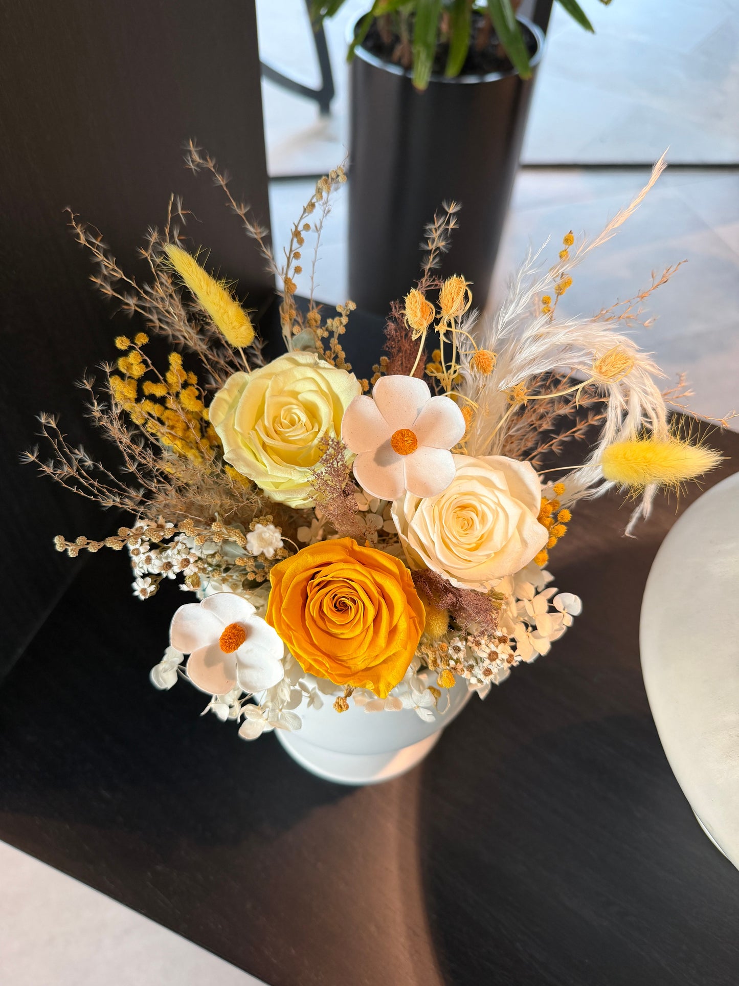 Gold Blessing - Everlasting Preserved Flower in Vase