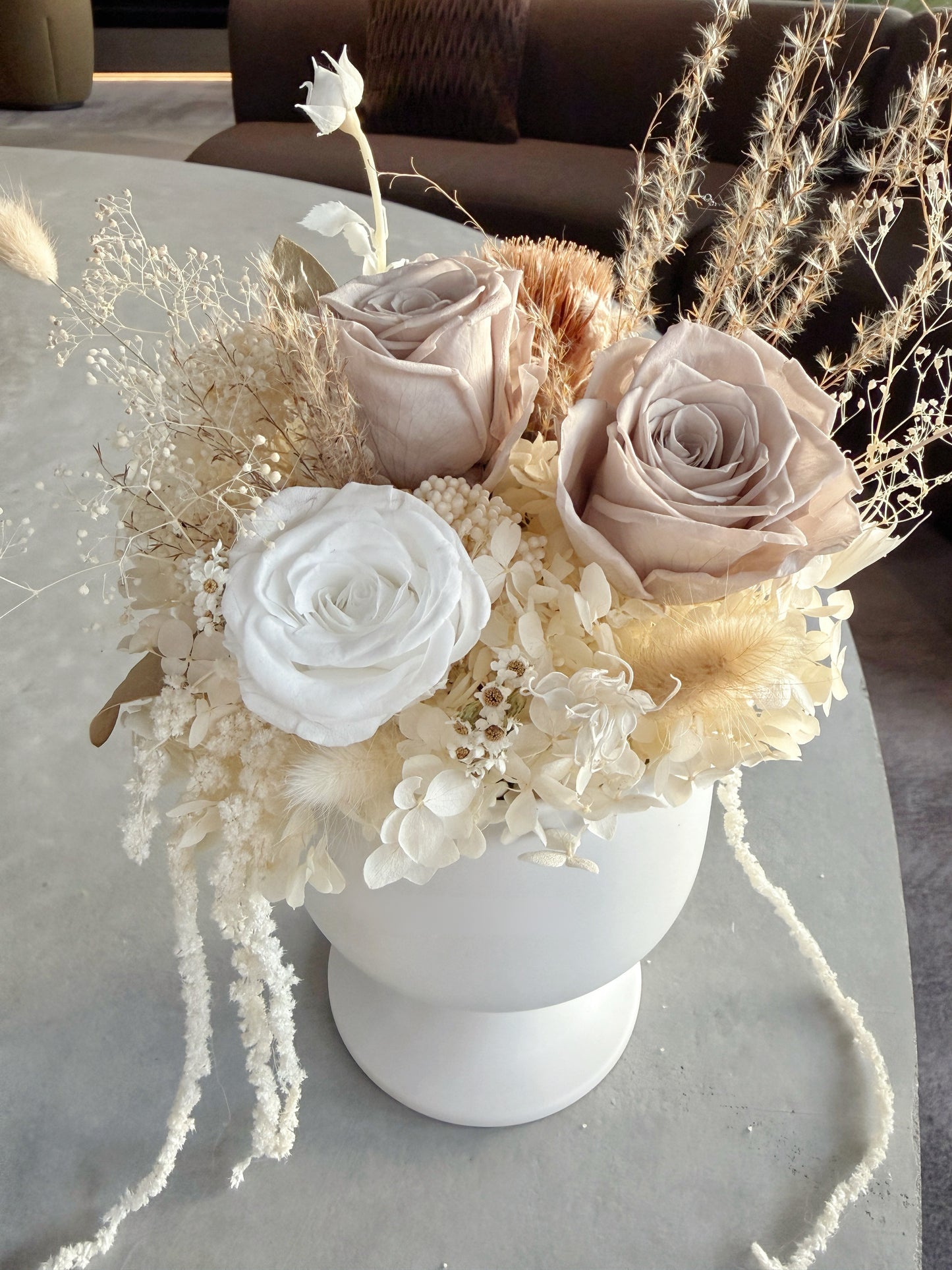 Petal Nude - Everlasting Preserved Flower in Vase