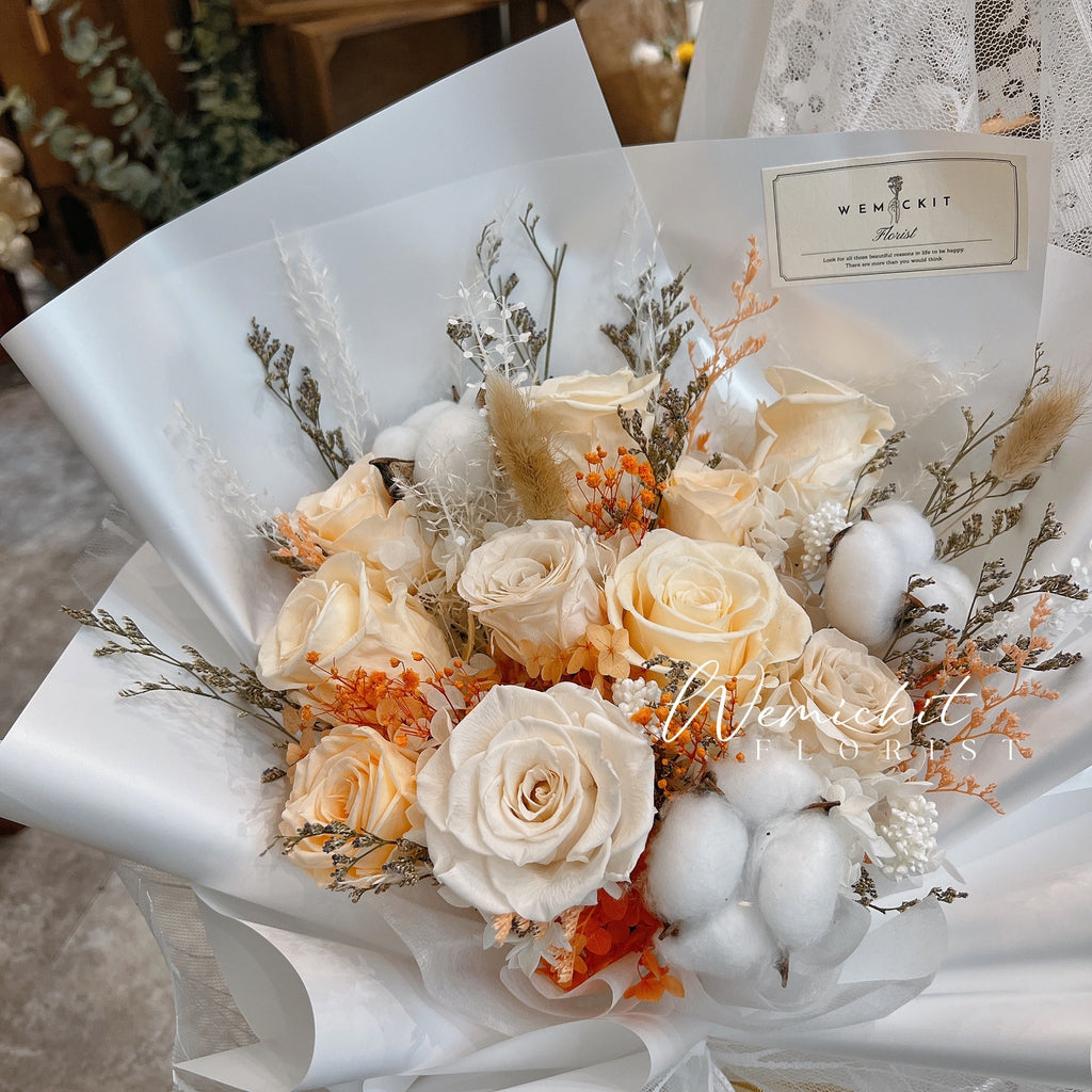 Creamy Nude丨Preserved Flower Bouquet
