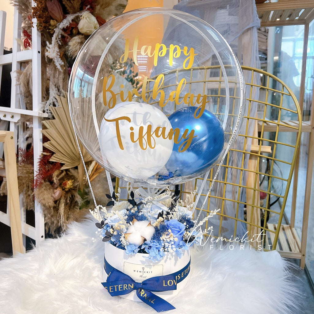 Ocean丨Preserved Flower Box With Balloon