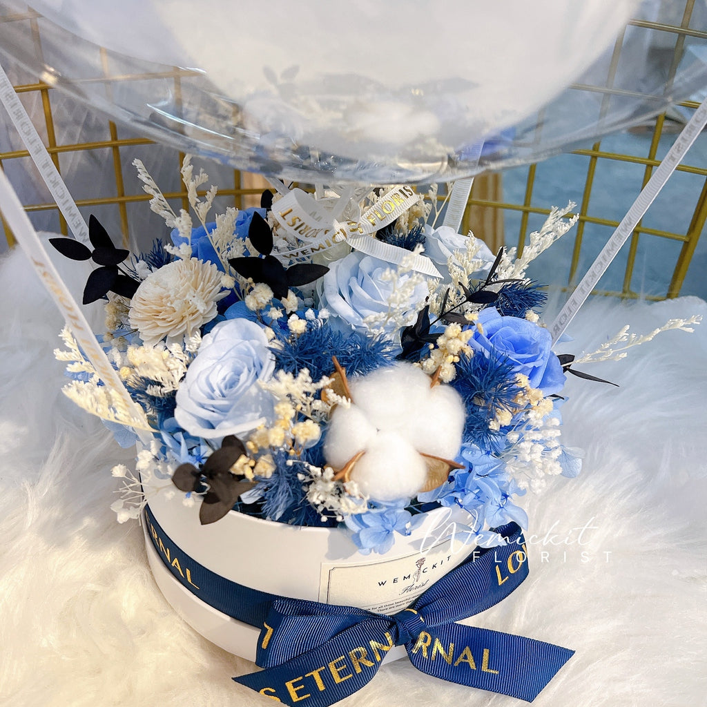Ocean丨Preserved Flower Box With Balloon