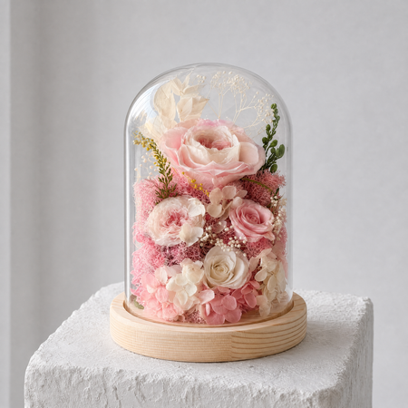 Preserved Flower Glass Dome